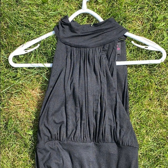 Black high neck BEBE dress - Picture 2 of 8
